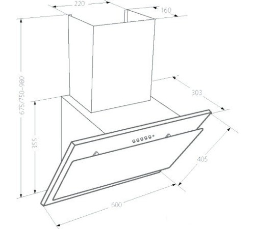 Кухонная вытяжка Akpo Juno 60 WK-4 белый