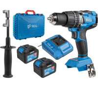 Ударная дрель-шуруповерт Bull SR 1805 с 2-мя АКБ 6 Ah, кейс