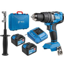 Ударная дрель-шуруповерт Bull SR 1805 с 2-мя АКБ 6 Ah, кейс