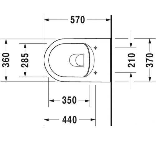 Унитаз Duravit ME by Starck 45290900A1