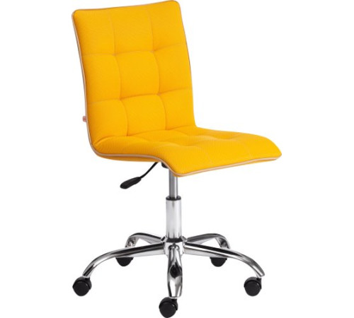 Офисное кресло TetChair Zero ткань/кож/зам, желтый/бежевый