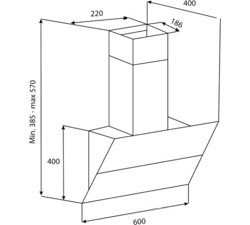 Кухонная вытяжка Korting KHC 65070 GB