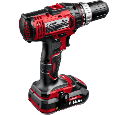 Дрель-шуруповерт Зубр Мастер ДШЛ-145-21 с 1-м АКБ, кейс