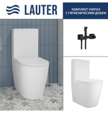 Унитаз напольный Lauter Vortex 2110022VF + гигиенический душ Glow 21LT0222BM