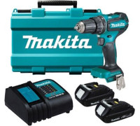 Ударная дрель-шуруповерт Makita DHP485SYE с 2-мя АКБ, кейс