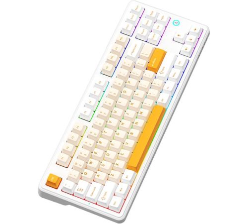 Клавиатура Ajazz AK870 V2 желтый/белый, Ajazz Daydream