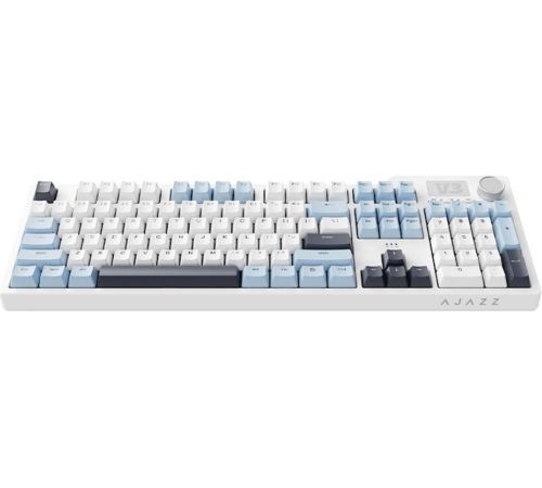 Клавиатура Ajazz AK35I V3 синий/белый/черный, Ajazz Sea Salt