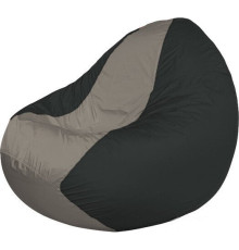 Кресло-мешок Flagman Classic К2.1-130 черный/серый темный