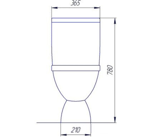 Унитаз Rosa Лира белый