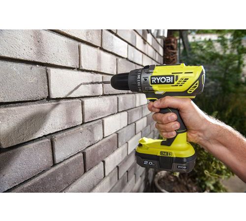 Ударная дрель-шуруповерт Ryobi R18PD3-242S 5133003820 с 2-мя АКБ 4 Ah + 2 Ah, сумка
