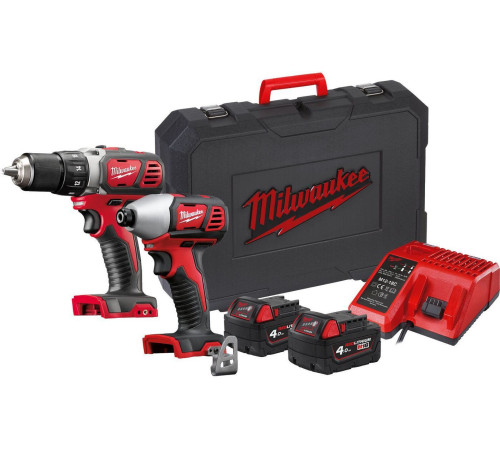 Milwaukee M18 BPP2D-402C 4933447126 шуруповерт, винтоверт, 2 АКБ, кейс