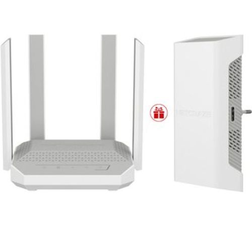 Wi-Fi роутер Netcraze Hopper NC-3811 + усилитель Wi-Fi Netcraze Buddy 6 SE NC-4410