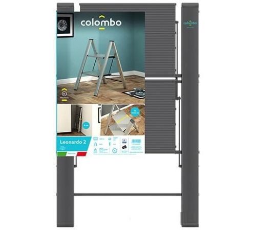 Лестница-стремянка Colombo Leonardo 2 G300A02W 2 ступени, черный