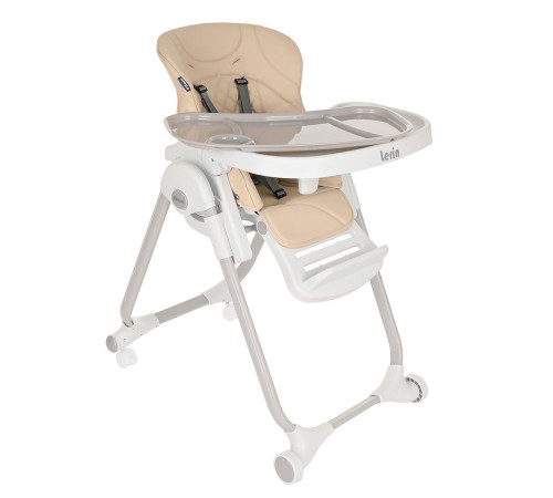 Высокий стульчик Pituso Lerin серый, экокожа