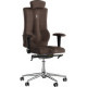 Офисное кресло Kulik System Elegance азур, шоколад с подголовником