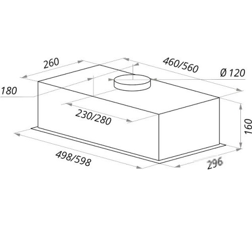 Кухонная вытяжка MAUNFELD Crosby Light C 60 черный