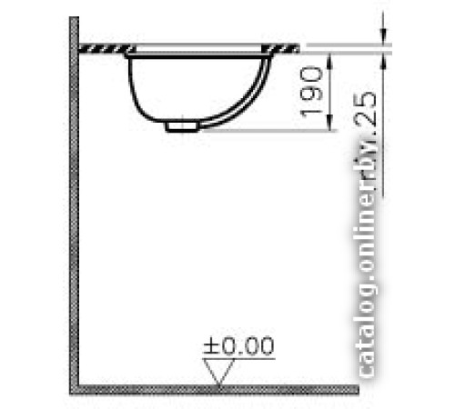 Умывальник Vitra Arkitekt 47x38 6039B003-0012