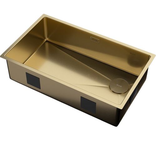 Кухонная мойка ZorG Zerox 74 U / IF Side SF PVD Gold