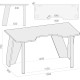 Геймерский стол Сокол КСТ-116 белый/черный
