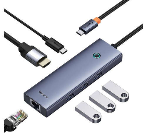 Док-станция Baseus UltraJoy Series 6-Port Hub Docking Station B00052802811-00