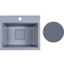 Кухонная мойка Marblan Comfort 48 серебристый, с сифоном