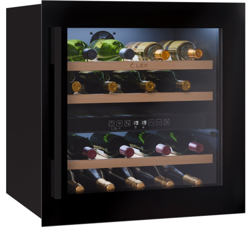 Винный шкаф LEX LWD6036BL Dual Zone
