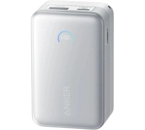Внешний аккумулятор Anker Nano Power Bank Built-in USB-C A1638 45W 10000mAh белый
