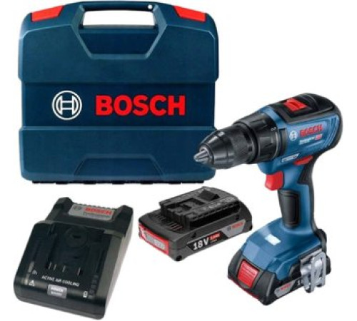 Дрель-шуруповерт Bosch GSR 18V-50 Professional 06019H5000 с 2-мя АКБ, кейс