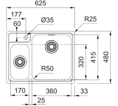 Кухонная мойка Franke BCX 260 TL