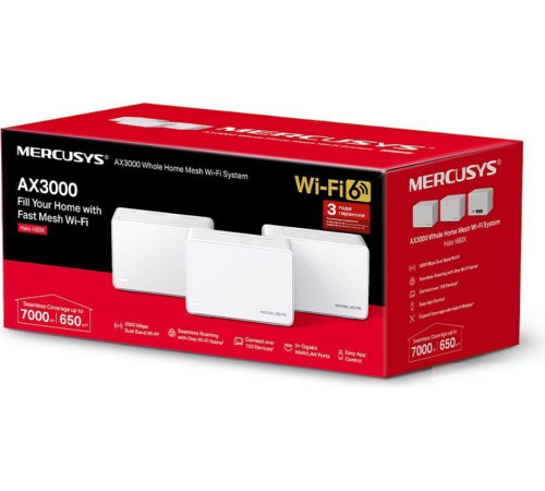 Wi-Fi система Mercusys Halo H80X 3-pack