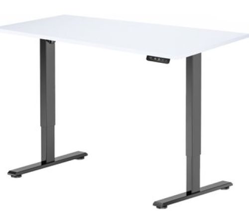 Стол с регулировкой высоты ErgoSmart Electric Desk Prime 1200х650х25 мм альпийский белый/черный
