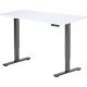 Стол с регулировкой высоты ErgoSmart Electric Desk Prime 1200х650х25 мм альпийский белый/черный