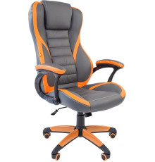 Кресло CHAIRMAN Game 22 серый/оранжевый