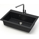 Кухонная мойка MARRBAXX Карельский камень модель 39/Q4 черный