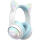 Наушники Onikuma GT838 Cat Ear белый/голубой