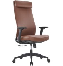 Офисное кресло SitZone CH-366A натуральная кожа, коричневый