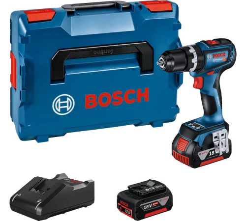 Ударная дрель-шуруповерт Bosch GSB 18V-90 C Professional 06019K6106 с 2-мя АКБ 5 Ач, кейс