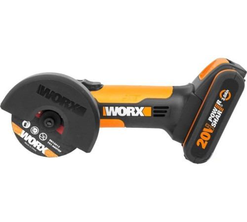 Угловая шлифмашина Worx WX801 с 1-им АКБ, кейс