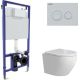 Унитаз подвесной Berges Wasserhaus Okus Rimless + Visam Slim 525 EX-043391 с сиденьем