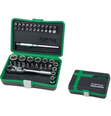 Набор трещотка с головками и битами Toptul GADW4501 45 предметов