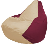 Кресло-мешок Flagman Груша Макси Г2.1-150 бордовый/бежевый