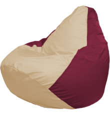 Кресло-мешок Flagman Груша Макси Г2.1-150 бордовый/бежевый