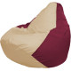 Кресло-мешок Flagman Груша Макси Г2.1-150 бордовый/бежевый