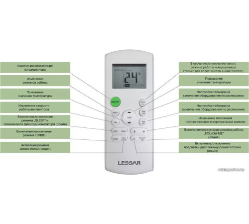 Кондиционер Lessar Ego LS-HE09KNA2AD/LU-HE09KNA2AD