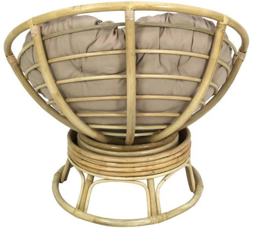 Кресло-качалка Garden Story Папасан Roker D110 вращающееся CV-18H медовый/бежевый