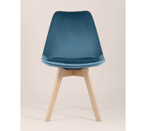 Стул Stool Group Frankfurt велюр синий