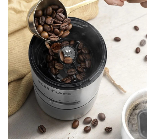 Аккумуляторная кофемолка Kitfort KT-7537