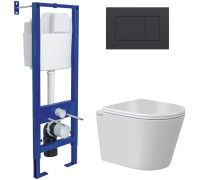 Унитаз подвесной Berges Wasserhaus Vita Rimless 043385 с сиденьем