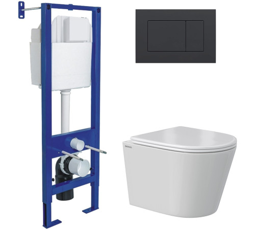 Унитаз подвесной Berges Wasserhaus Vita Rimless 043385 с сиденьем