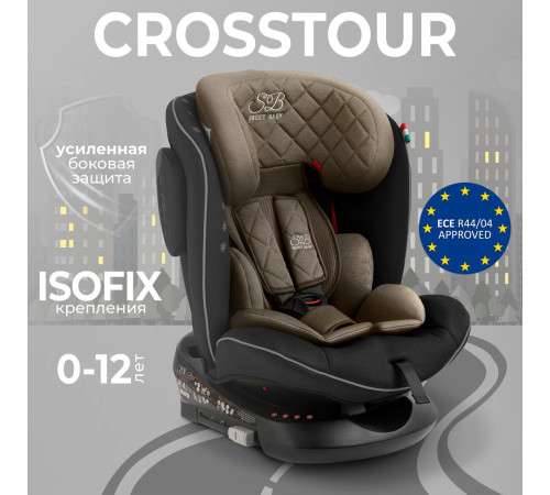Детское автокресло Sweet Baby Crosstour 360 SPS Isofix 0-36 бежевый